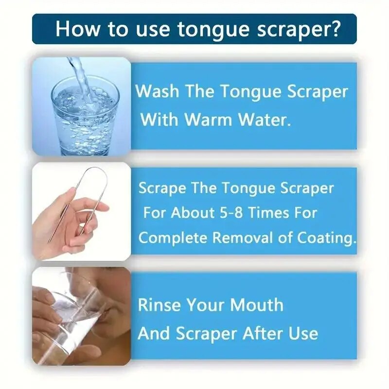 AliExpress U-Shaped Stainless Tongue Scraper, view 6