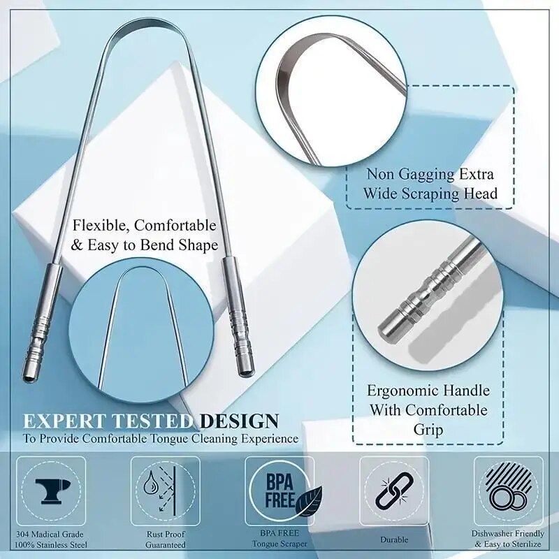 AliExpress U-Shaped Tongue Scraper for Fresh Breath, view 5
