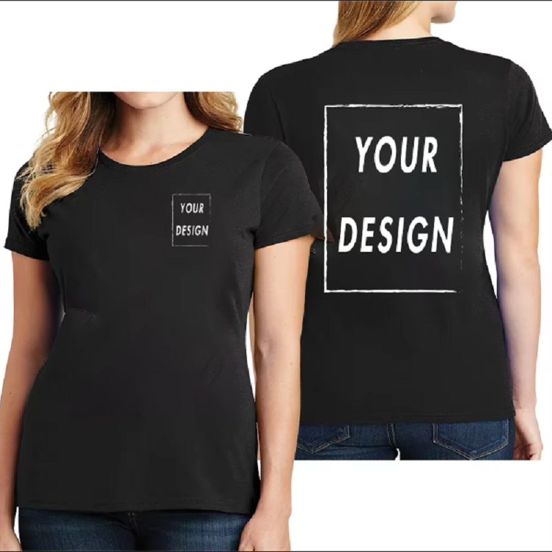 AliExpress UE Size Custom Team T-shirt for Women, Add Your Own Design in Front and Back, Print and Text, High-quality T-shirt for Men, view 2