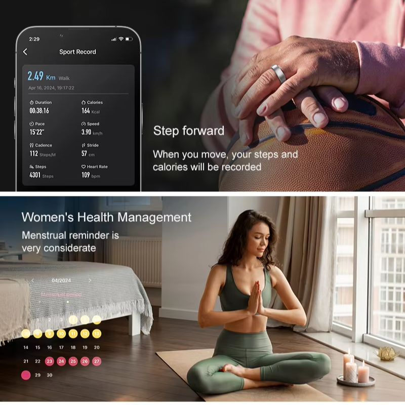 AliExpress Uhoofit R10 Smart Ring with Charging Dock, view 2