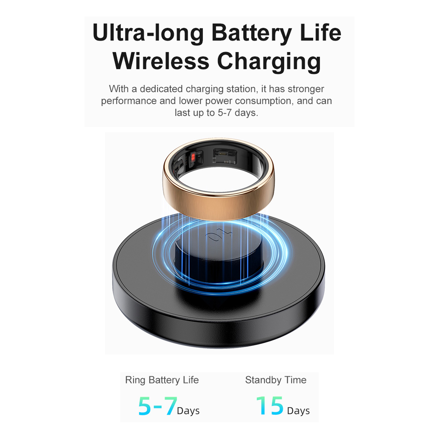 AliExpress Uhoofit R10 Smart Ring with Charging Dock, view 5