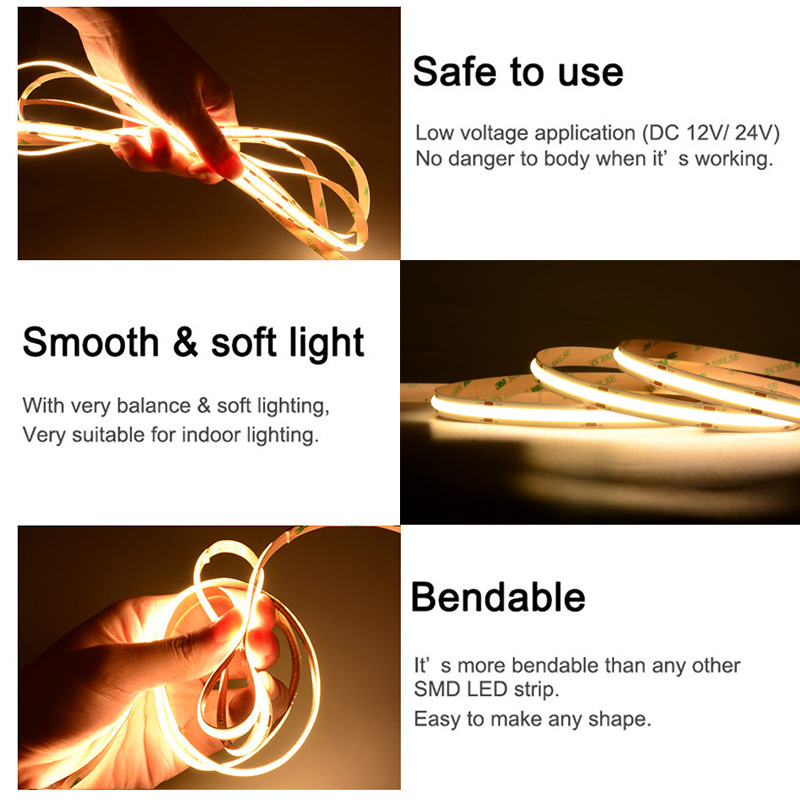 AliExpress UL Listed COB LED Strip Light (16.4ft), view 5
