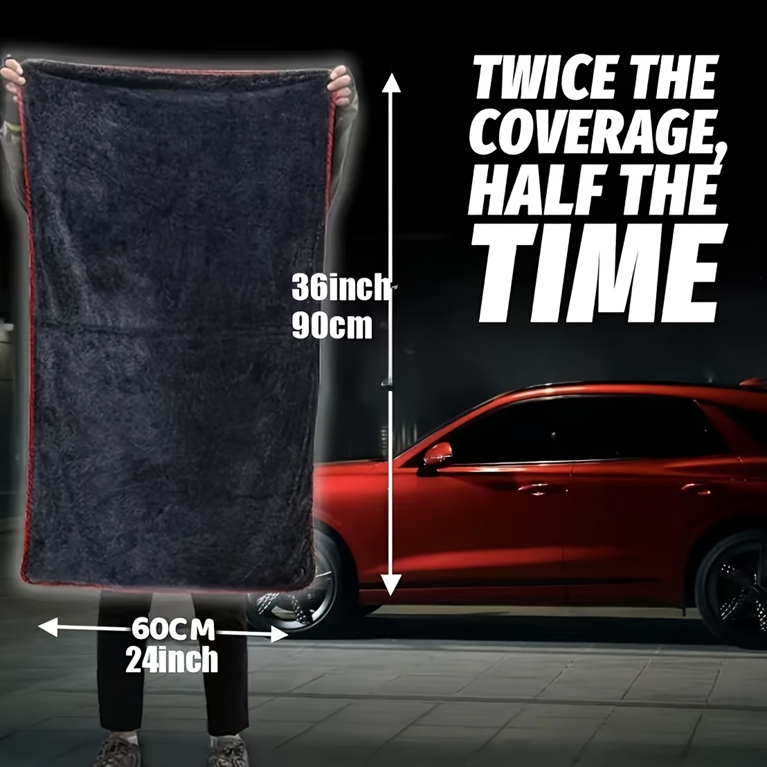 AliExpress XXL Microfiber Car Drying Towel with Twist Ring, view 4