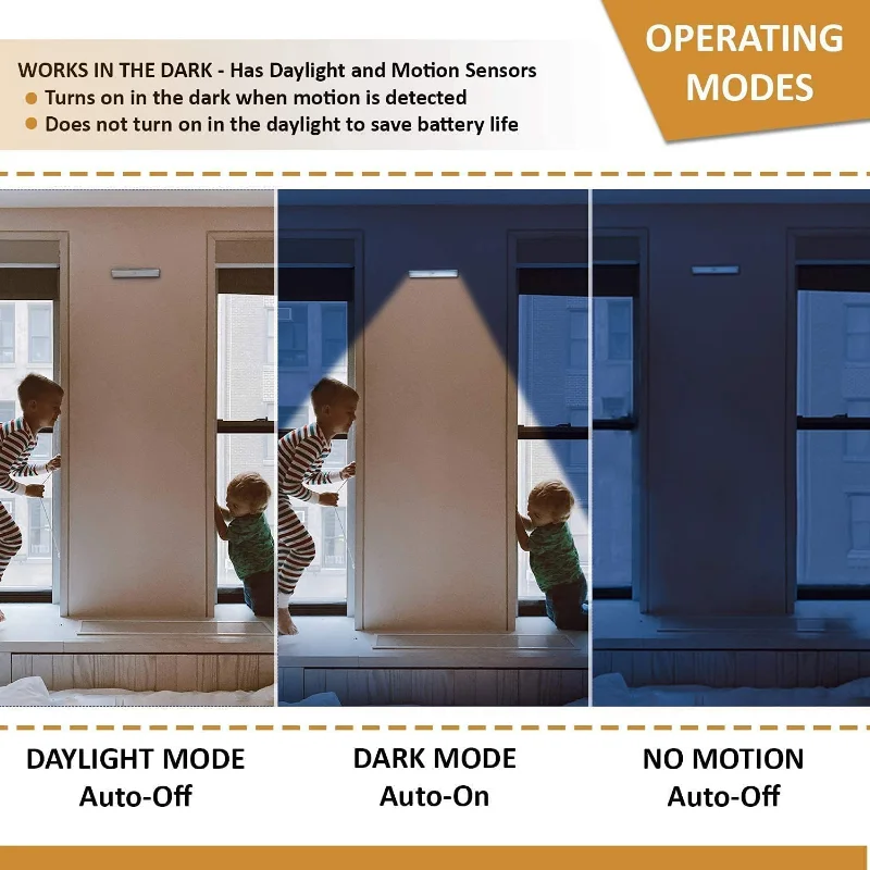 AliExpress Ultra-Thin Magnetic Motion Sensor Cabinet Light, view 2