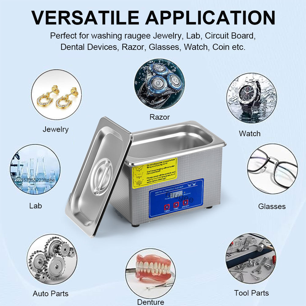 AliExpress 40 kHz Ultrasonic Jewelry and Glasses Cleaner, view 2