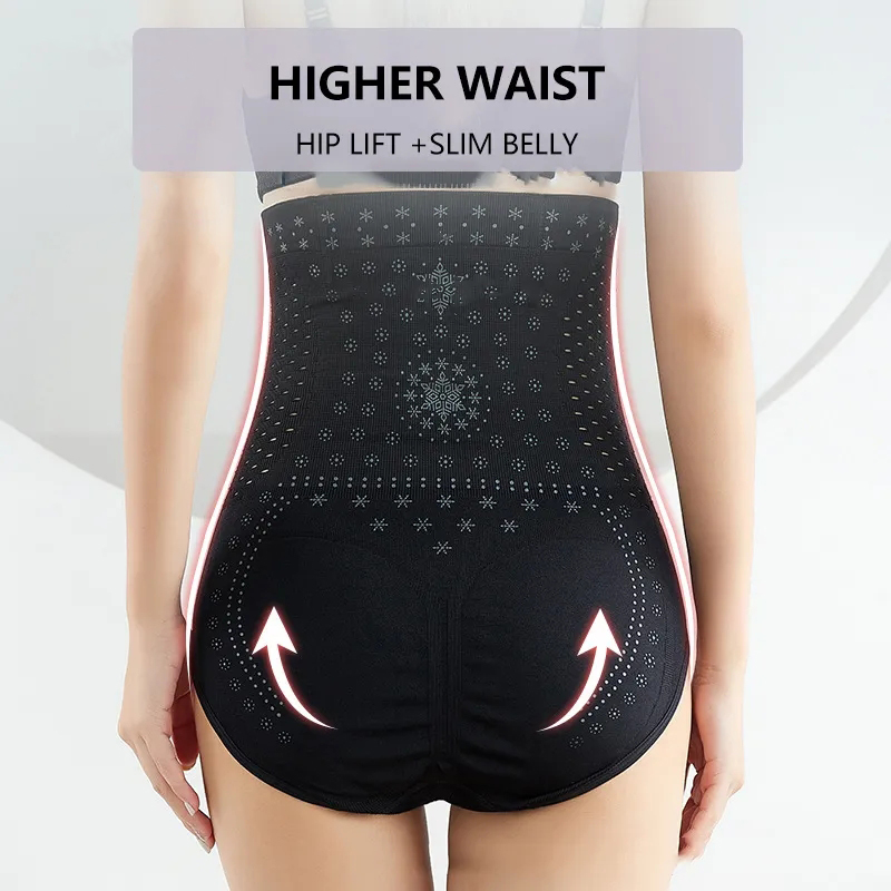 AliExpress Unique Fiber Restoration Shaper Brief Women Tummy Control Shapewear Hollow Out Fat Burning Slimming High Waist Underwear Panties, view 6