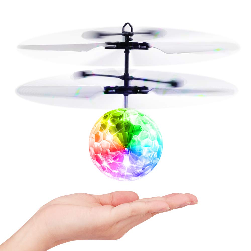 AliExpress Unique Toy Gesture-controlled Colorful Luminous Crystal Ball Pendant Children's Unique Gift Remote-controlled Sensing Light Ball