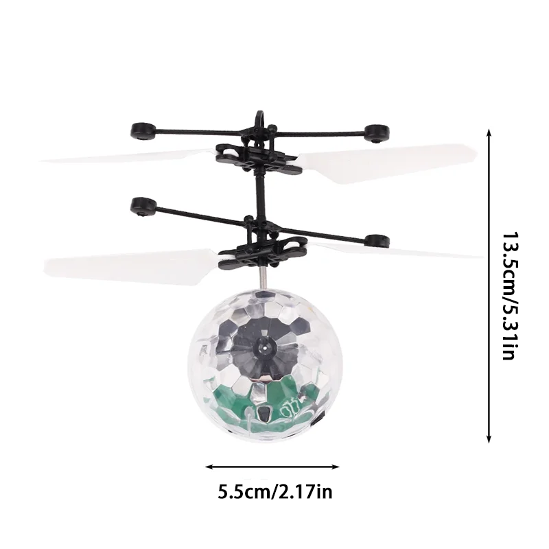 AliExpress Unique Toy Gesture-controlled Colorful Luminous Crystal Ball Pendant Children's Unique Gift Remote-controlled Sensing Light Ball, view 2