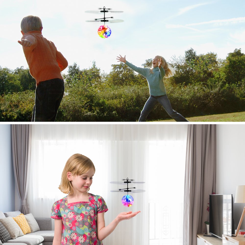 AliExpress Unique Toy Gesture-controlled Colorful Luminous Crystal Ball Pendant Children's Unique Gift Remote-controlled Sensing Light Ball, view 6