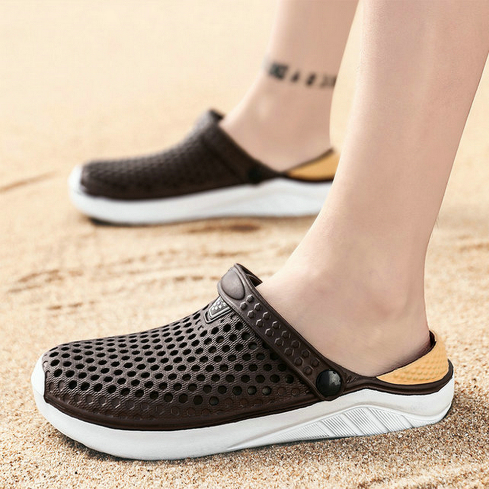 AliExpress Unisex Fashion Beach Sandals Thick Sole Slipper Waterproof Anti-Slip Sandals Flip Flops for Women Men, view 4