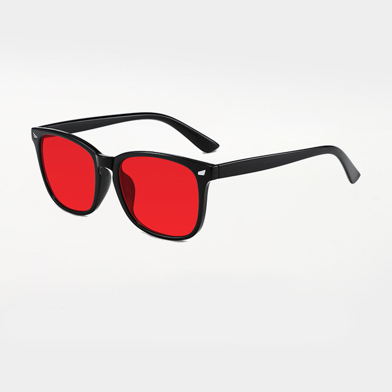 AliExpress Unisex Red Yellow Orange Tinted Anti Blue Light Glasses, Night Sleep Red Lens Filter Eyewear for Eye Strain Relief, view 6