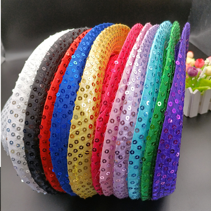 AliExpress Unisex Sequins Hat Stage Dance Show Party Hip Hop Jazz Glitter Cowboy Caps Performance Costume  Clown Magician Shiny Beading Hat, view 3