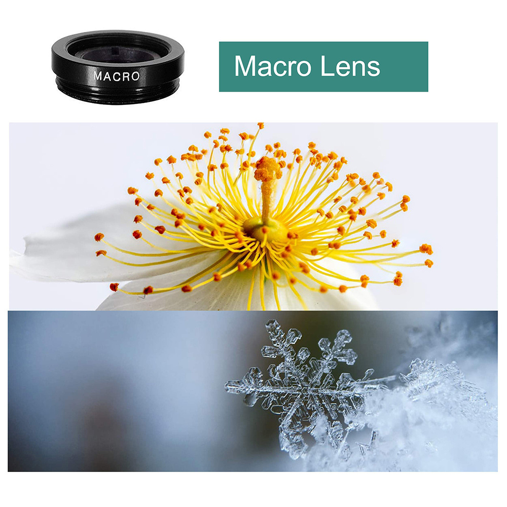 AliExpress Universal 3 in 1 Fish Eye Lens Wide Angle Macro Phone Fisheye Lens Zoom Camera Kits With Phone Clip For iPhone Samsung Xiaomi, view 4