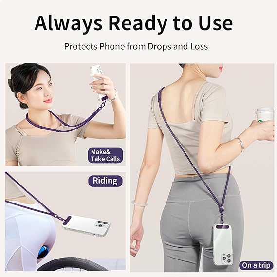 AliExpress Adjustable Crossbody Phone Lanyard with Clip, view 4