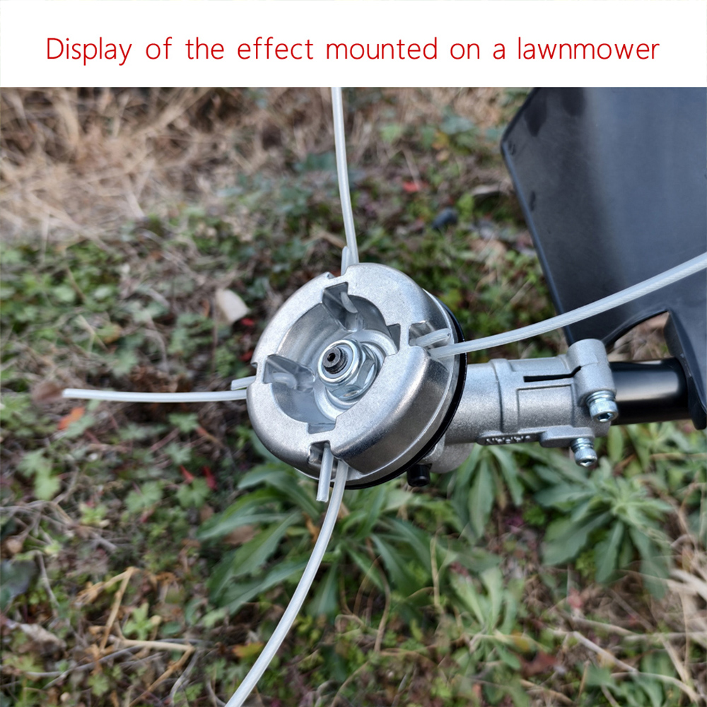 AliExpress Universal Aluminum Alloy Lawn Mower Head and Replacement Nylon Steel for Lawn Mowing Line Lawn Mower Weed Head Accessories