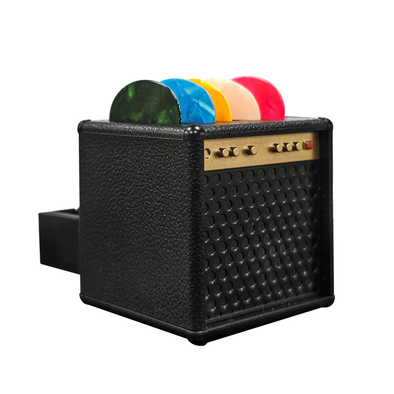 AliExpress Universal Guitar Pick Holder Case Box Portable Portable Pick Container Storage Take With 7 Picks Guitar Accessories Perfect Gift