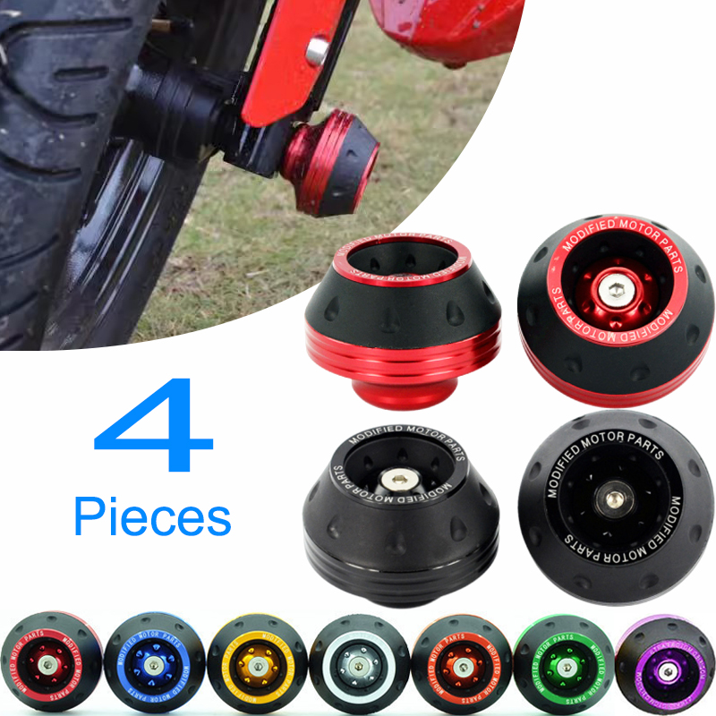 AliExpress Universal Motorcycle Wheel Protection Crash Pad Motorbike Crash Protectors Alloy Motocross Falling Front Fork Slider Cups