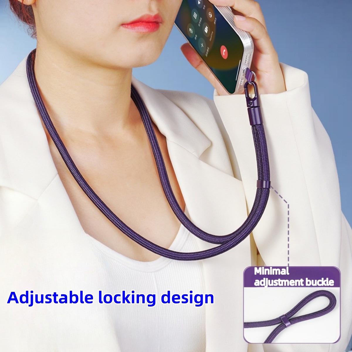 AliExpress Adjustable Phone Lanyard with Clip, view 2