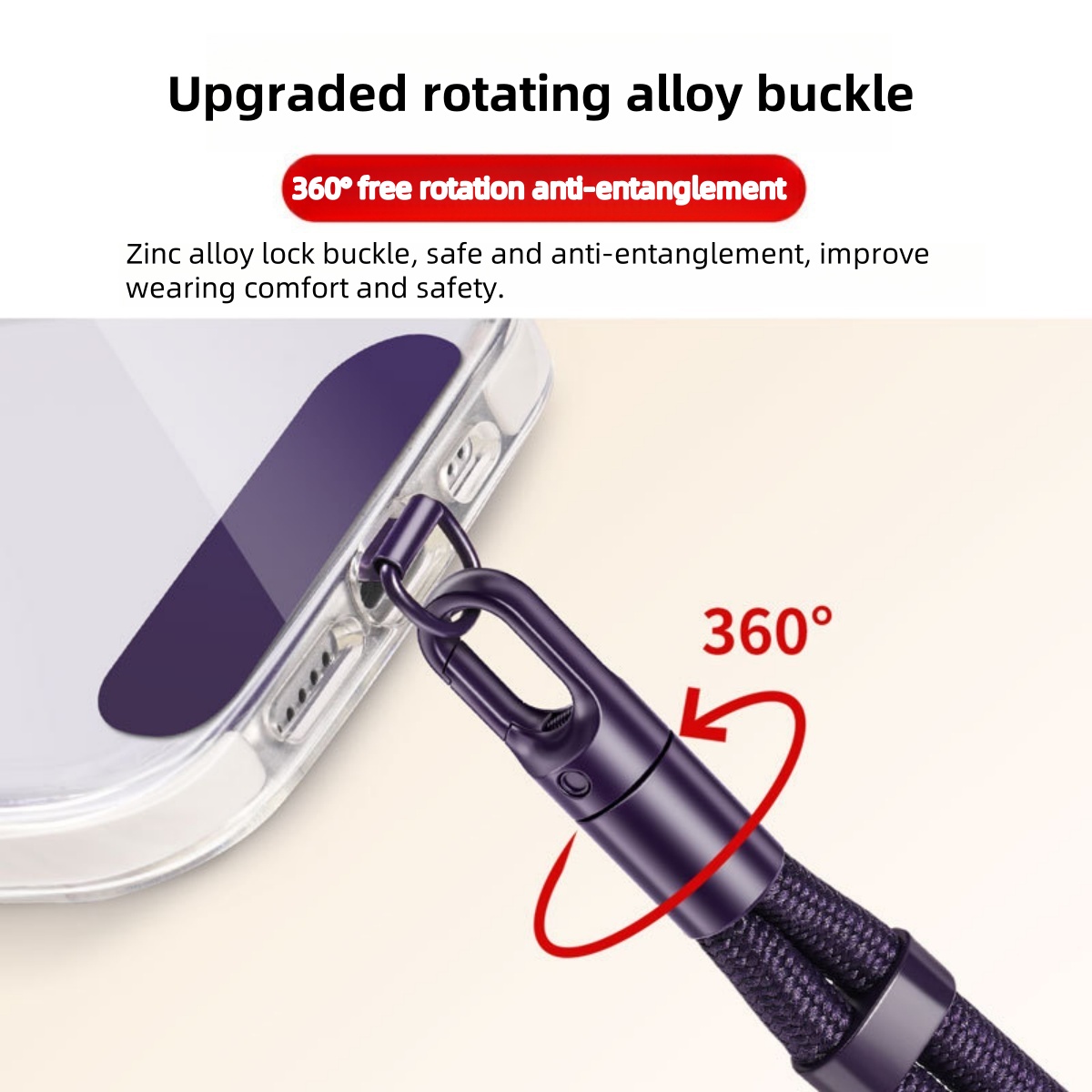 AliExpress Adjustable Phone Lanyard with Clip, view 4