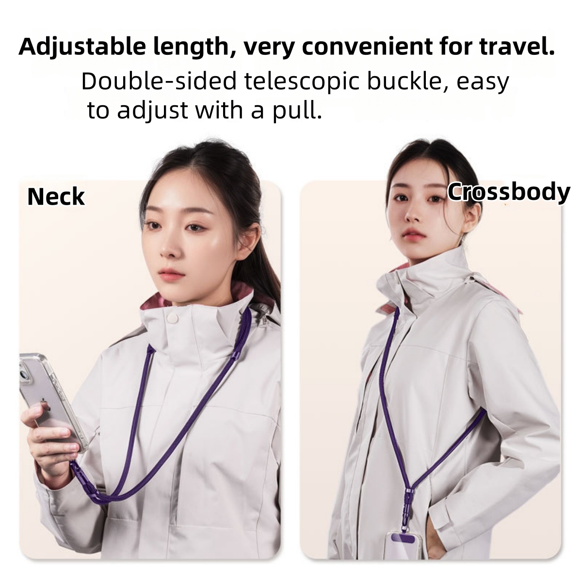 AliExpress Adjustable Phone Lanyard with Clip, view 6