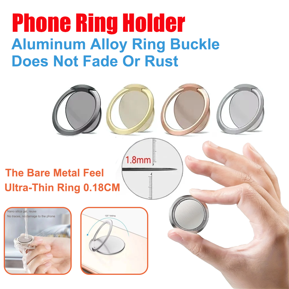 AliExpress Thin Foldable Metal Phone Ring Stand, view 6