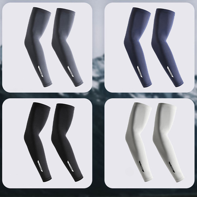 AliExpress UPF 50+ Summer Thin Sun-protective Sleeve Men Anti-UV Arm Sleeves for Driving Cycling Male Arm UV Protection Ice Silk Sleeve, view 6