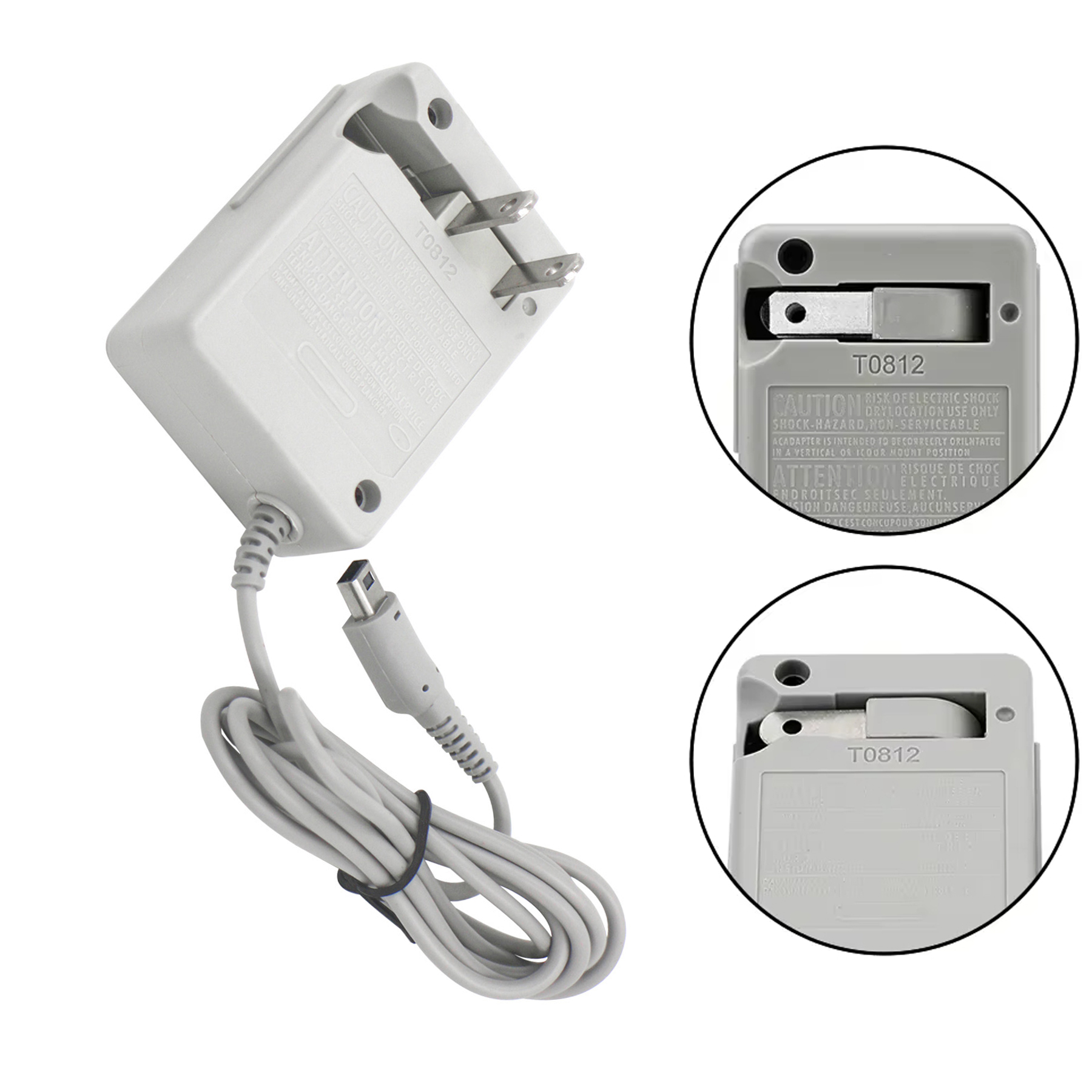 AliExpress US EU AC Power Charger Adapter for 3DS/ NEW 3DS XL /LL Charging Power Cable Cord Power Supply AC Adapter for NEW 3DS LL, view 2