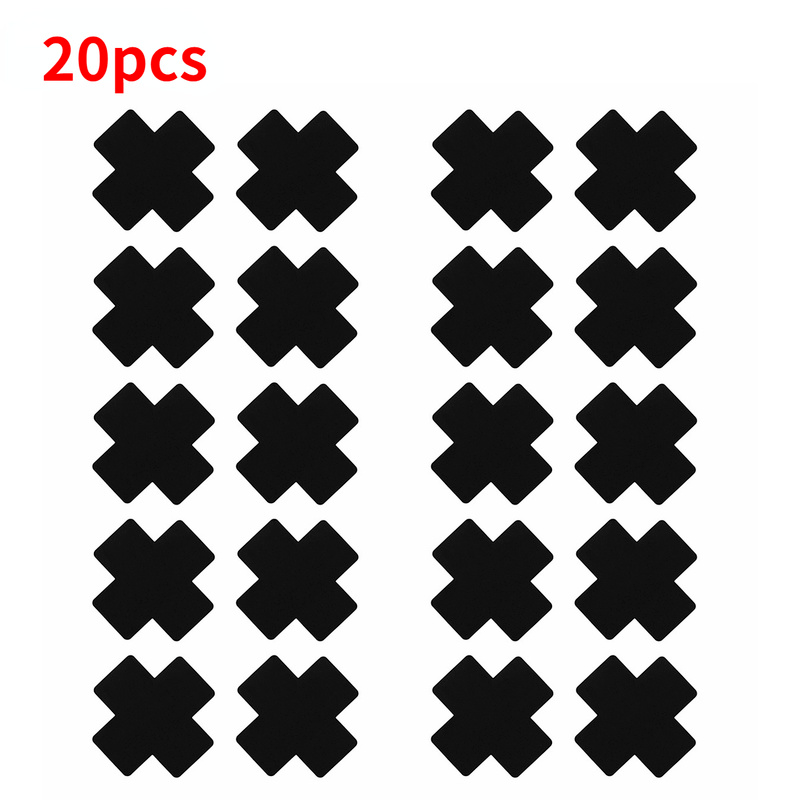 AliExpress US STOCK 20pcs Black Women Cross Shape Self-Adhesive Disposable Satin Nipple Cover Breast Pasties Stickers for strapless Clothes