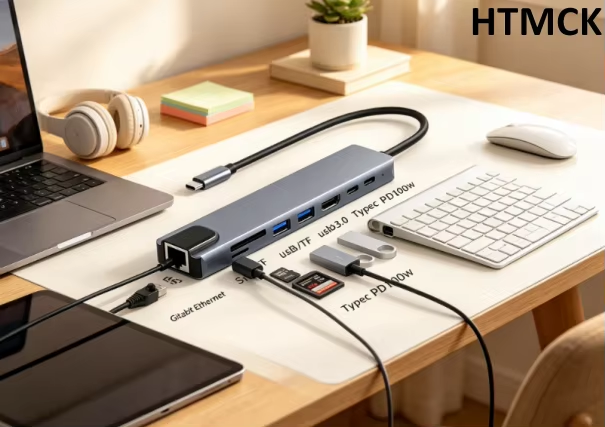 AliExpress 8-in-1 USB-C Hub with 4K HDMI and RJ45, view 4