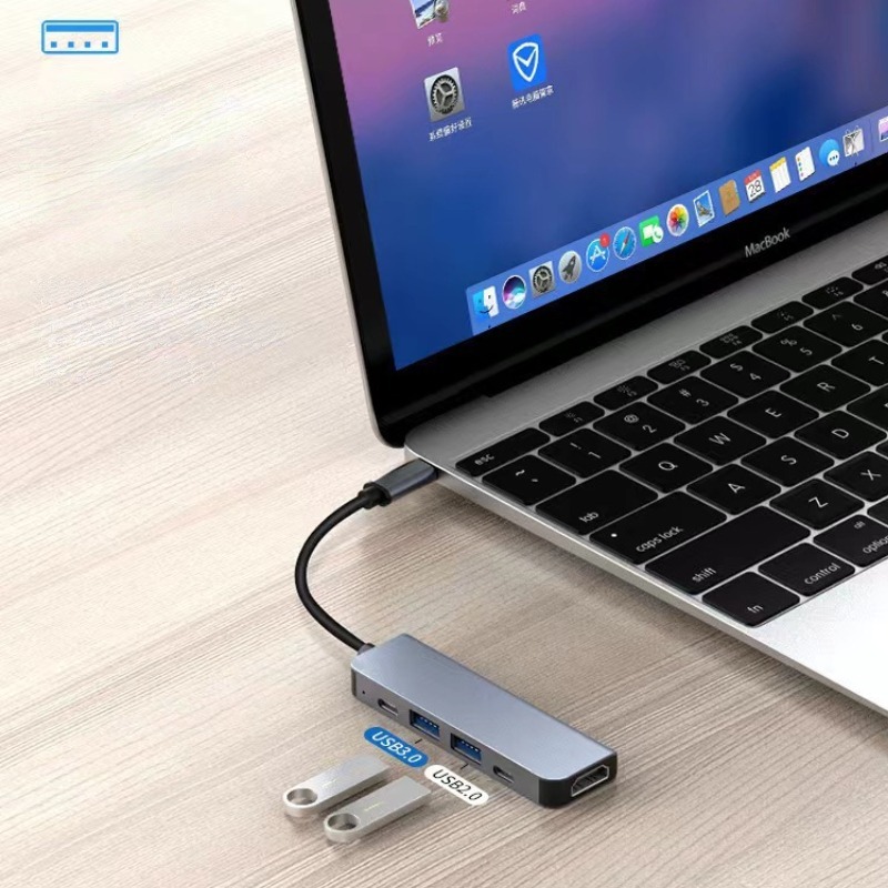 AliExpress USB C Hub to 4K HDMI-Compatible USB 3.0 2.0 Type C PD Charging Dock for MacBook iPad Samsung S10 Dex TV Mouse Keyboard U Disk, view 5