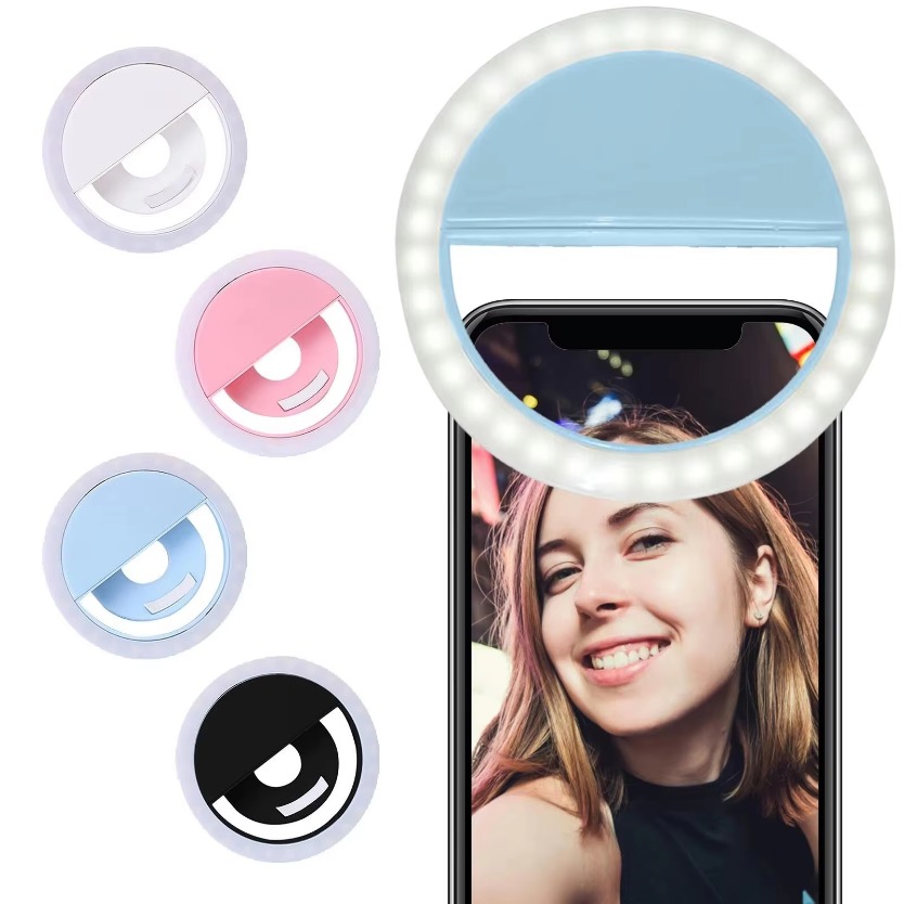 AliExpress USB Rechargeable Clip-On Phone Selfie Ring Light
