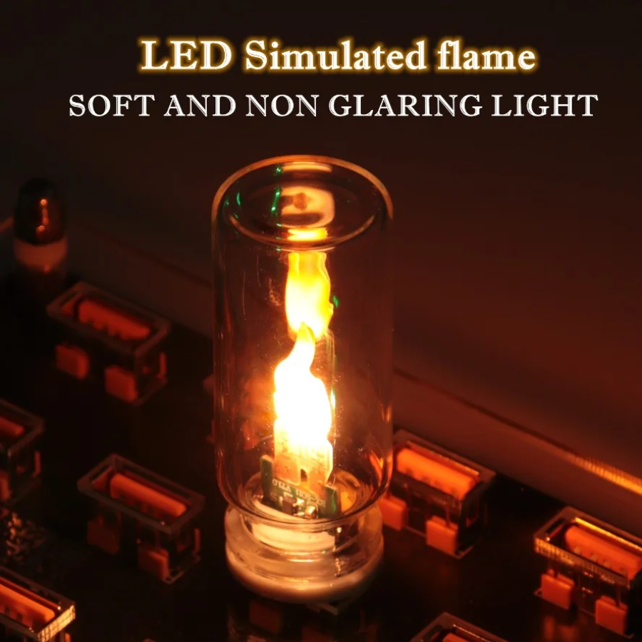 AliExpress USB Flickering Flame LED Glass Candle Night Light, view 4