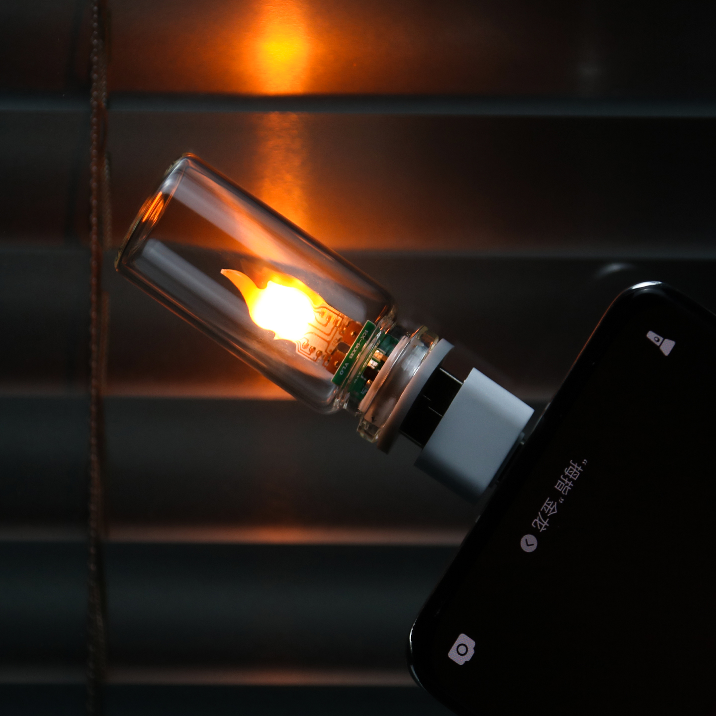 AliExpress USB Flickering Glass Candle LED Night Light, view 3