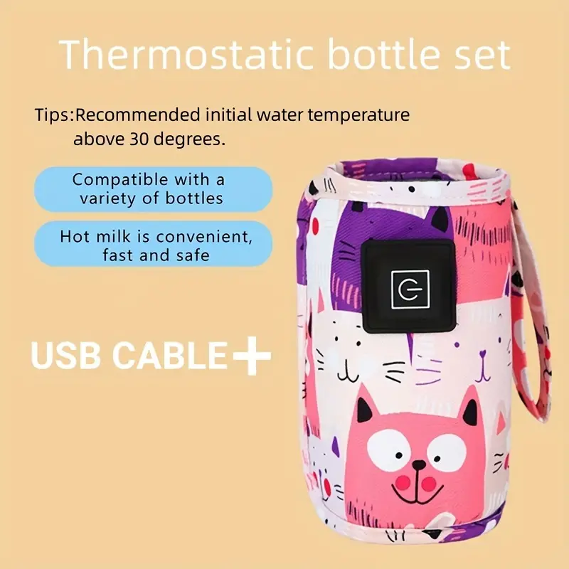 AliExpress USB Milk Water Warmer, Travel Stroller Insulated Bag, Nursing Bottle Heater, Portable Bottle Feeding Warmer, Christmas, Hallowee, view 5
