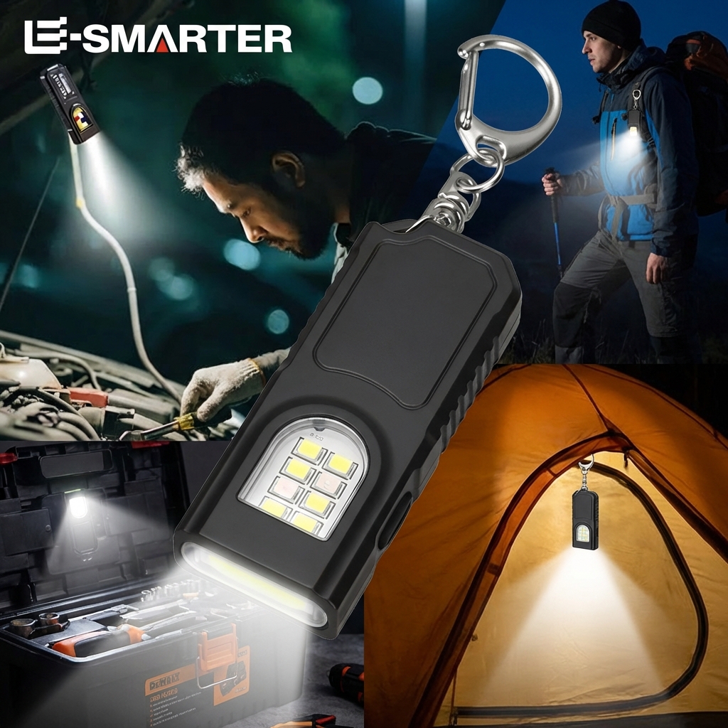 AliExpress USB-Rechargeable Keychain Flashlight with COB Light