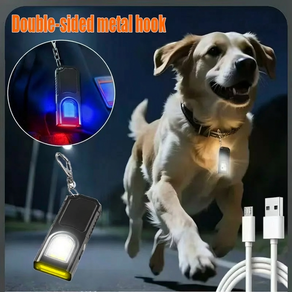 AliExpress USB-Rechargeable Keychain Flashlight with COB Light, view 5