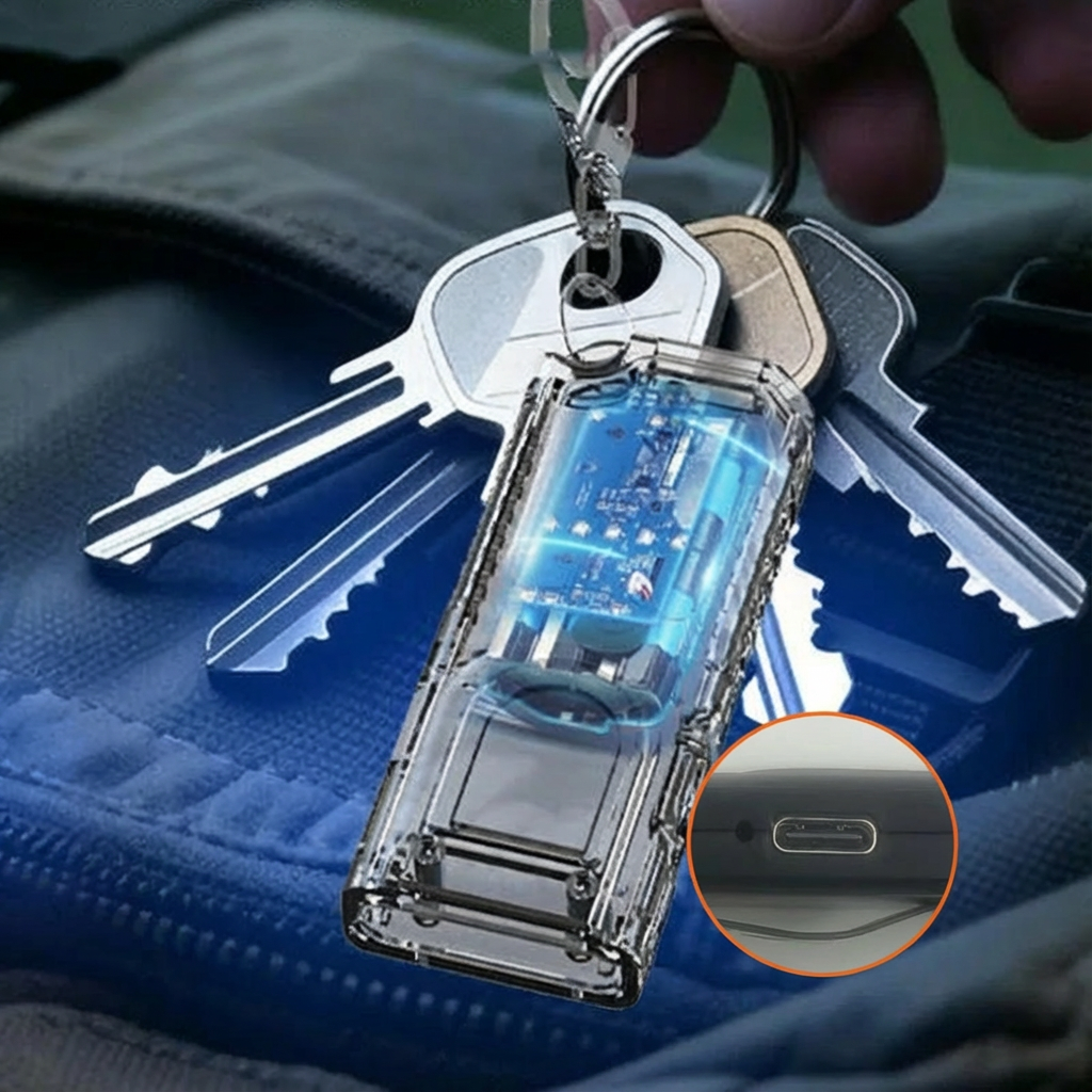AliExpress USB-Rechargeable Keychain Flashlight with COB Light, view 6