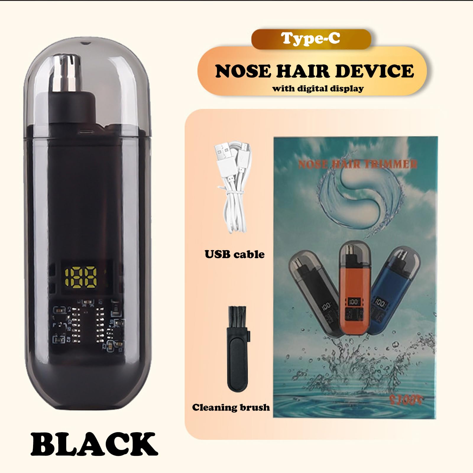 AliExpress USB Rechargeable Nose and Ear Hair Trimmer