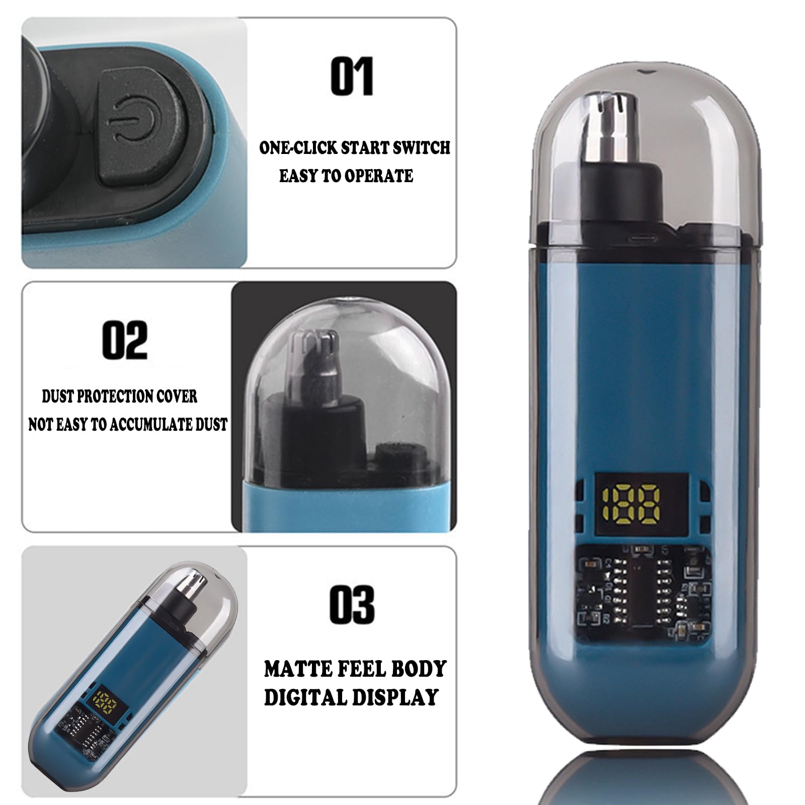 AliExpress USB Rechargeable Nose and Ear Hair Trimmer, view 3
