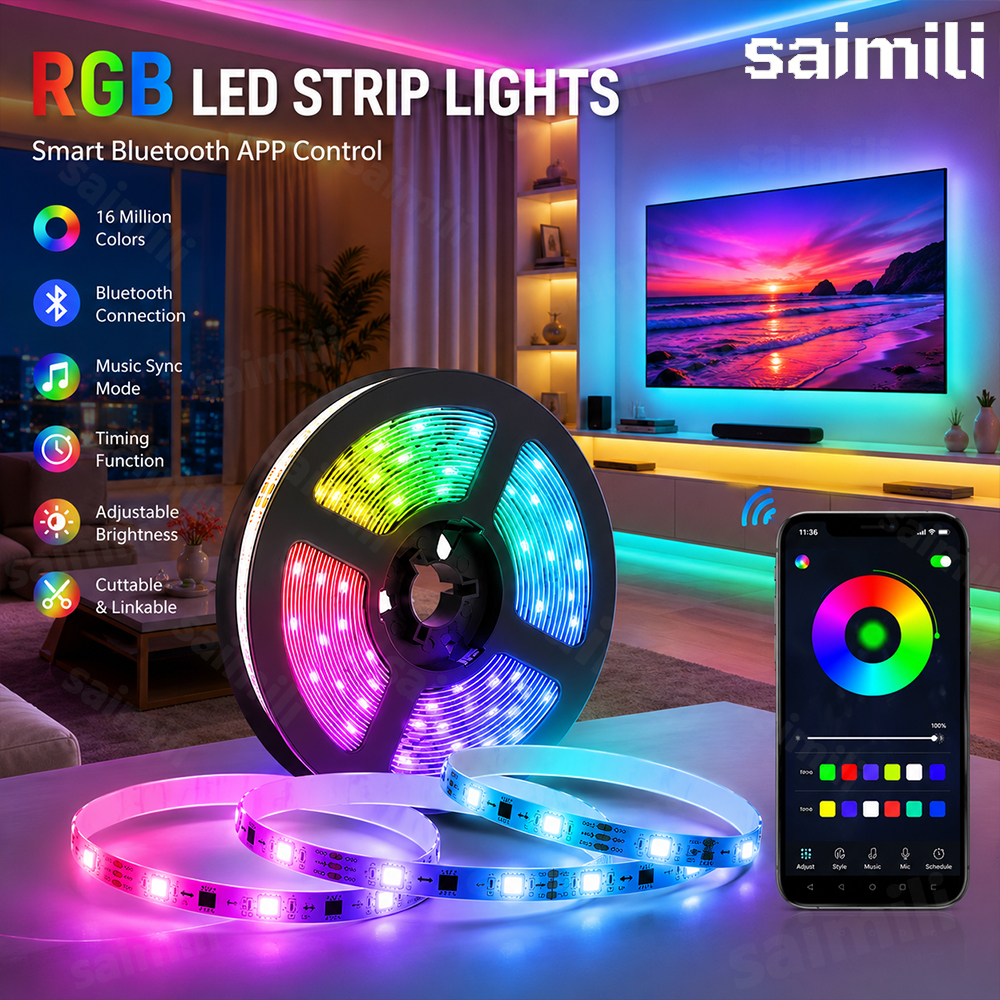 AliExpress USB-Powered Bluetooth RGB LED Strip Lights