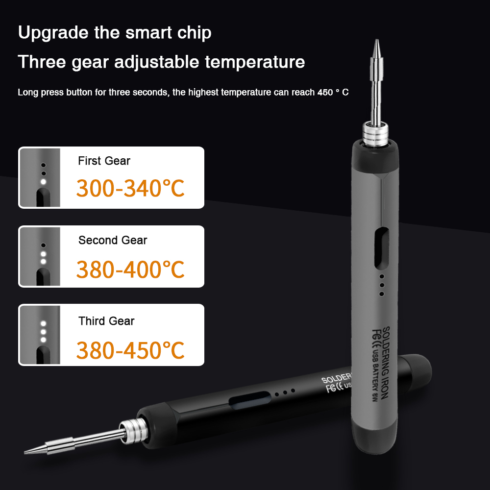 AliExpress Mini USB-C Soldering Iron Set (800mAh), view 3