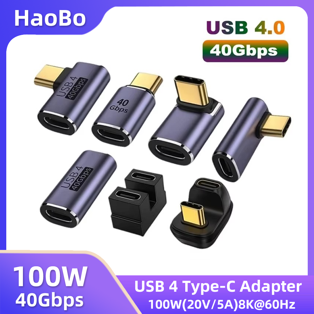 AliExpress USB4 40Gbps Right-Angle USB-C Adapter (100W)