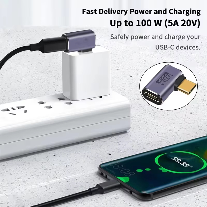 AliExpress USB4 40Gbps 90-Degree USB-C Adapter, view 2