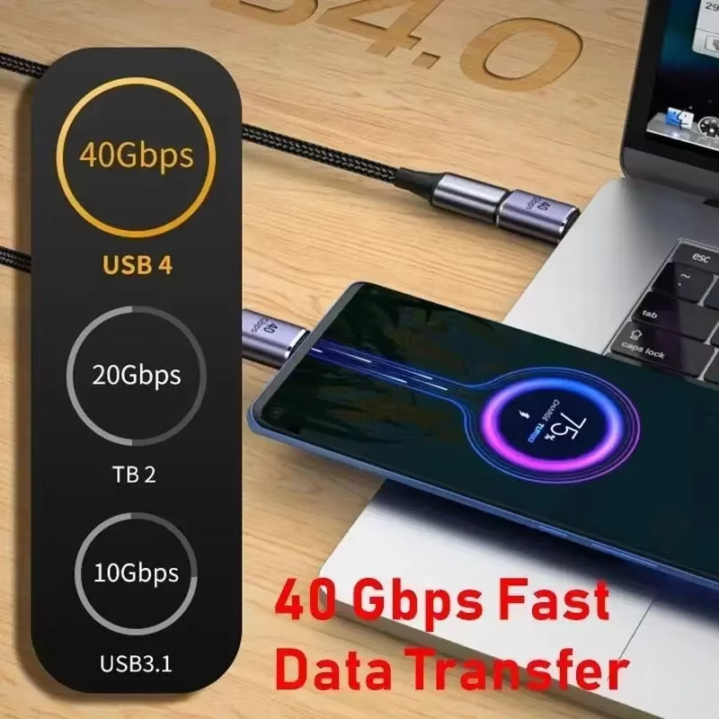 AliExpress USB4 40Gbps 90-Degree USB-C Adapter, view 5