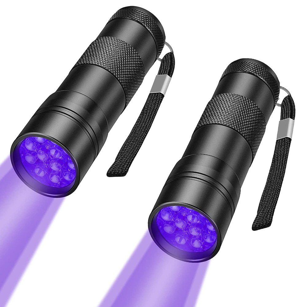 AliExpress 12-LED 395 nm UV Blacklight Flashlight