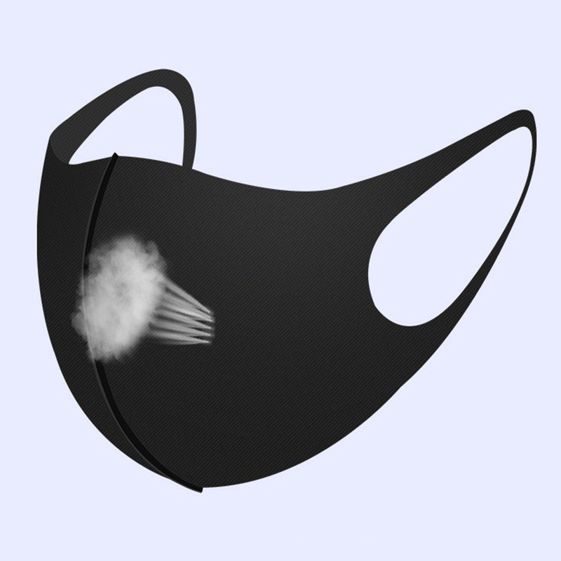 AliExpress UV Protection Face Mask Adults Children Summer Earloop Mask Black Travel-Friendly Breathable Lightweight Washable Face Coverings, view 3