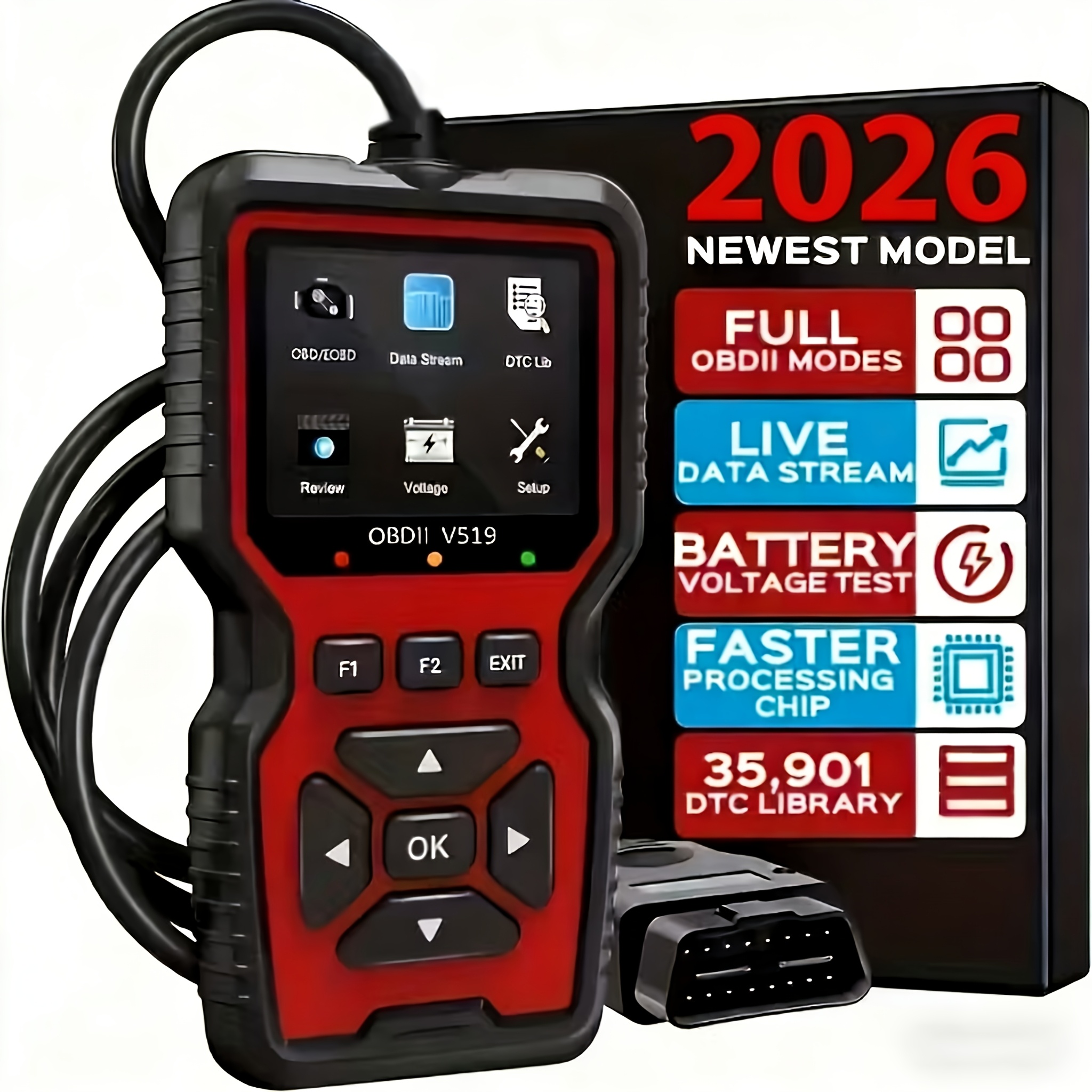 AliExpress V519 USB-Powered OBD2 Diagnostic Scanner