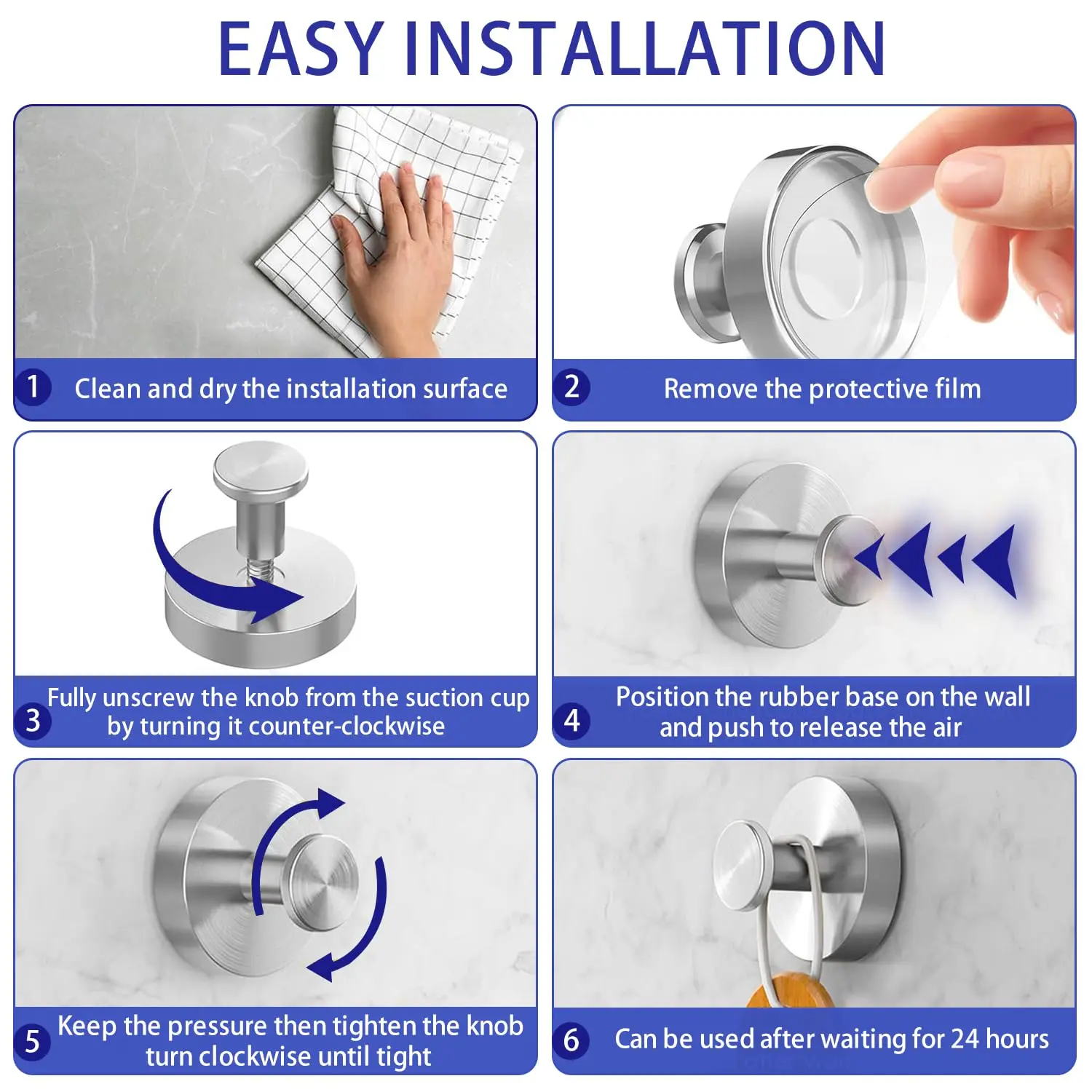 AliExpress Vacuum Suction Cup Hooks for Bath and Kitchen, view 4