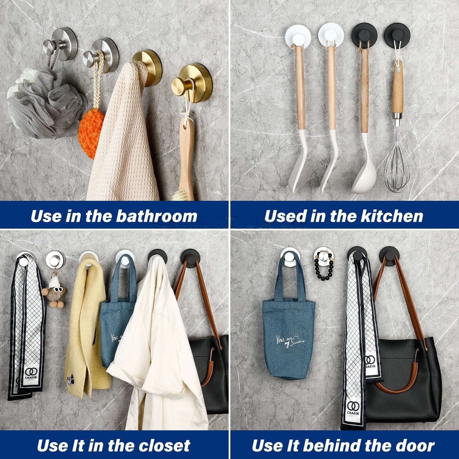AliExpress Vacuum Suction Cup Wall Hooks, view 2