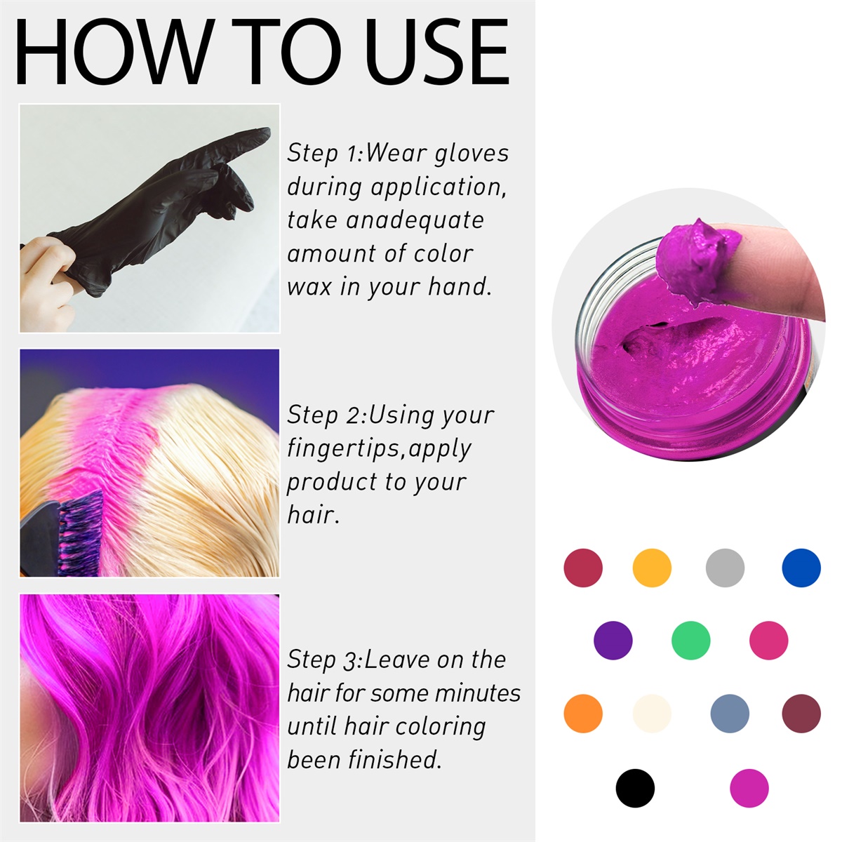 AliExpress Temporary Hair Color Wax Cream, view 3
